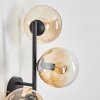 Gastor Wandleuchte Glas 15 cm Bernsteinfarben, Klar, 3-flammig