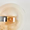 Gastor Wandleuchte Glas 15 cm Bernsteinfarben, Klar, 3-flammig