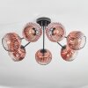 Ripoll Deckenleuchte Glas 15 cm Klar, Kupferfarben, 7-flammig