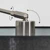 Soungou Stehleuchte 38 cm Nickel-Matt, Schwarz, 1-flammig