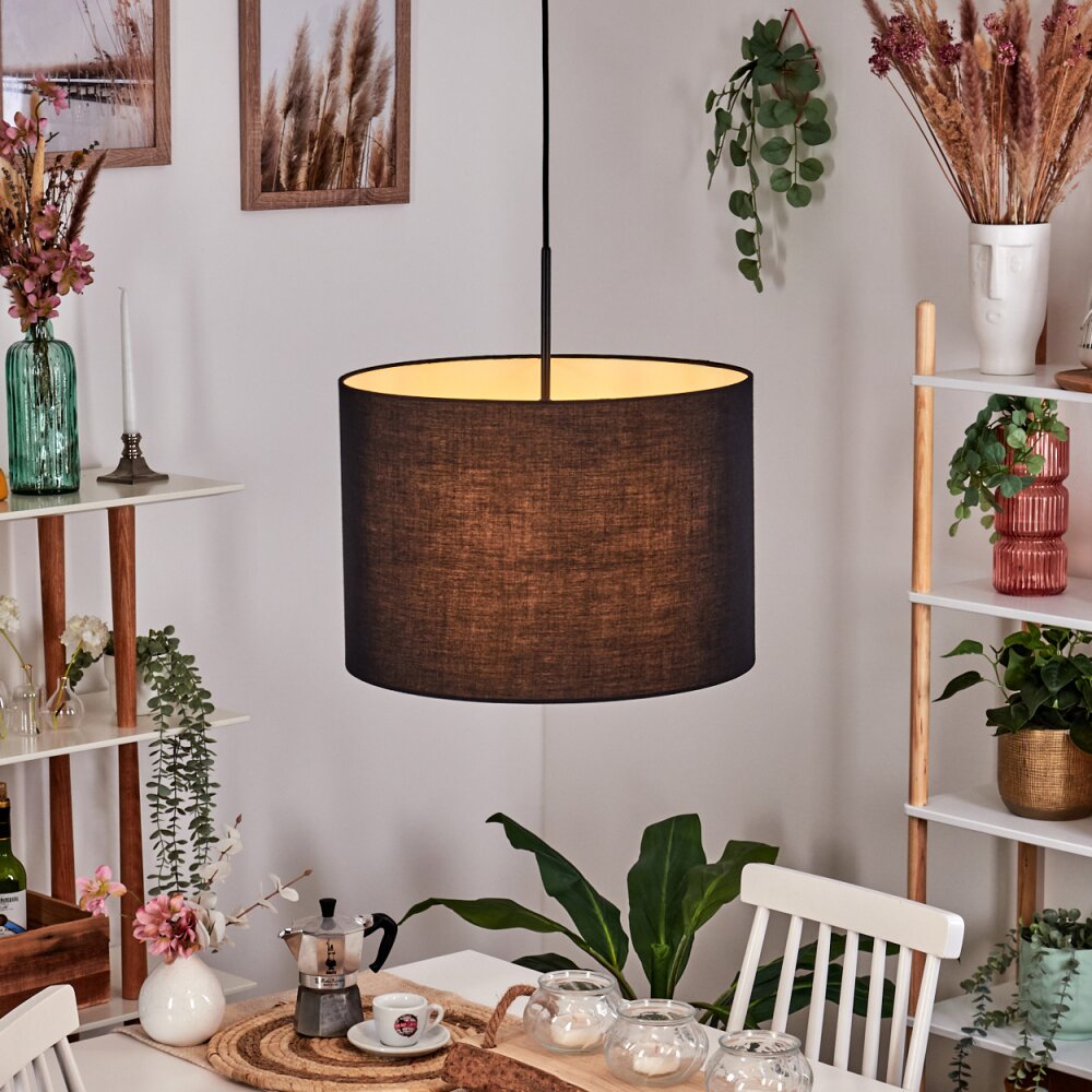Bassagoda Hängeleuchte 40 cm Schwarz, Weiß, 1-flammig main product photo