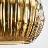 Ripoll Hängeleuchte Glas 15 cm Gold, 3-flammig