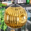 Ripoll Hängeleuchte Glas 15 cm Gold, 3-flammig