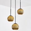 Ripoll Hängeleuchte Glas 15 cm Gold, 3-flammig