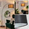Soungou Stehleuchte 38 cm Chrom, Schwarz, 1-flammig