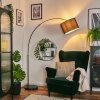 Soungou Stehleuchte 38 cm Chrom, Schwarz, 1-flammig