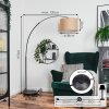Soungou Stehleuchte 38 cm Chrom, Schwarz, 1-flammig