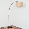 Soungou Stehleuchte 38 cm Chrom, Schwarz, 1-flammig