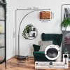 Cando Bogenleuchte 35 cm Chrom, Schwarz, 1-flammig