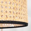 Ramila Deckenleuchte Glas 40 cm Naturfarben, Schwarz, 1-flammig