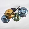Ripoll Deckenleuchte Glas 15 cm Blau, Gold, Grün, 4-flammig