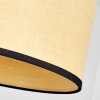 Chellas Hängeleuchte 35 cm Naturfarben, Schwarz, 1-flammig