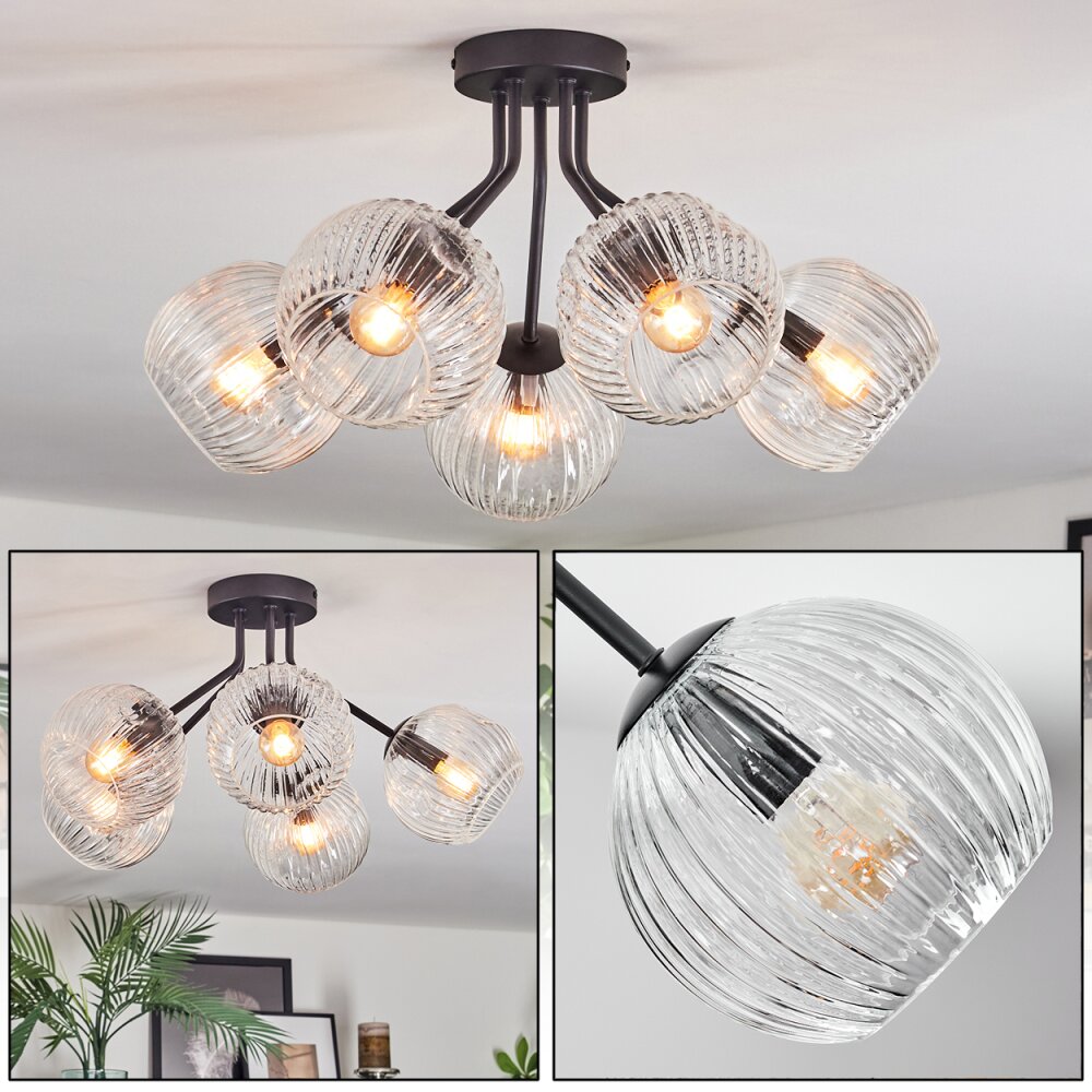 Ripoll Deckenleuchte Glas 15 cm Klar, 5-flammig main product photo