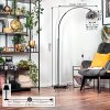 Ripoll Stehleuchte Glas 25 cm Schwarz, 1-flammig