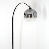 Ripoll Stehleuchte Glas 25 cm Schwarz, 1-flammig