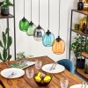 Lavel Hängeleuchte LED Blau, Grün, Klar, Orange, Rauchfarben, 5-flammig