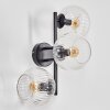 Koyoto Wandleuchte Glas 15 cm Klar, 3-flammig
