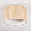 Bongal Deckenleuchte Glas 35 cm beige, Naturfarben, 1-flammig