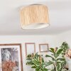 Bongal Deckenleuchte Glas 35 cm beige, Naturfarben, 1-flammig