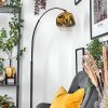 Ripoll Bogenleuchte Glas 25 cm Schwarz, 1-flammig