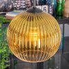 Koyoto Hängeleuchte Glas 20 cm Gold, Klar, 3-flammig