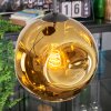 Ripoll Hängeleuchte Glas 20 cm Gold, 3-flammig