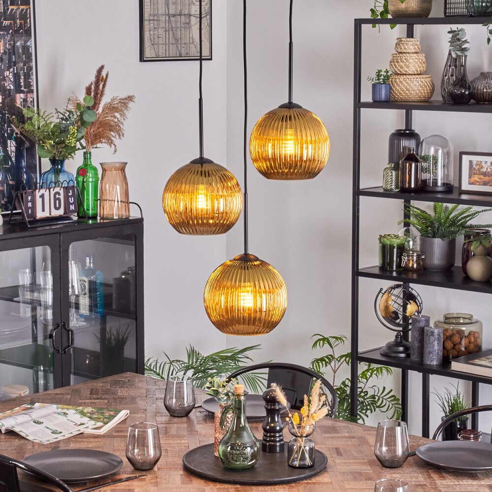 Koyoto Hängeleuchte Glas 20 cm Gold, 3-flammig main product photo
