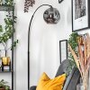Ripoll Stehleuchte Glas 25 cm Schwarz, 1-flammig