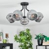 Ripoll Deckenleuchte Glas 15 cm Rauchfarben, 5-flammig