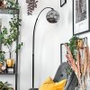 Ripoll Stehleuchte Glas 20 cm Schwarz, 1-flammig