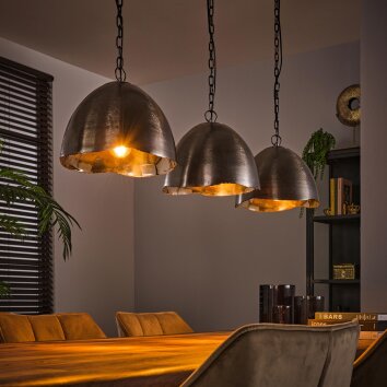 Mirror Pendelleuchte Nickel-Matt, Schwarz, 3-flammig
