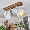 Herford  Deckenleuchte Holz dunkel, 2-flammig