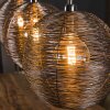 Leeville Hängeleuchte Nickel-Matt, Schwarz, 3-flammig