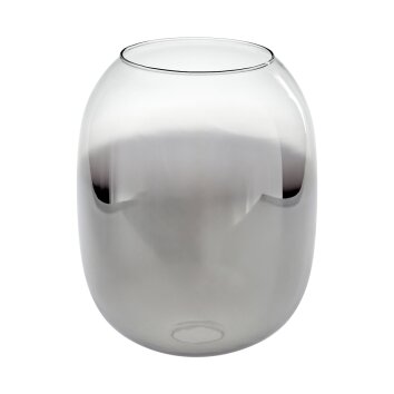Lampenschirm aus Glas Apedo Ersatzglas 20 cm Klar, Rauchfarben
