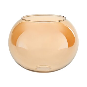 Glas-Lampenschirm Apedo Ersatzglas 20 cm Bernsteinfarben