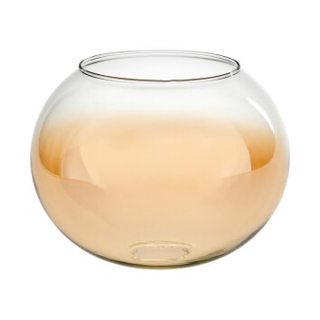 Glas-Lampenschirm Apedo Ersatzglas 20 cm Bernsteinfarben, Klar
