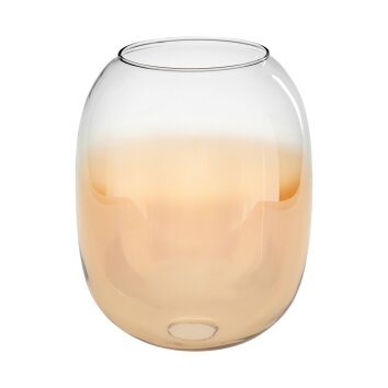 Lampenschirm aus Glas Apedo Ersatzglas 20 cm Bernsteinfarben, Klar