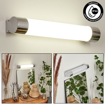 Morges Spiegelleuchte LED Chrom, 1-flammig