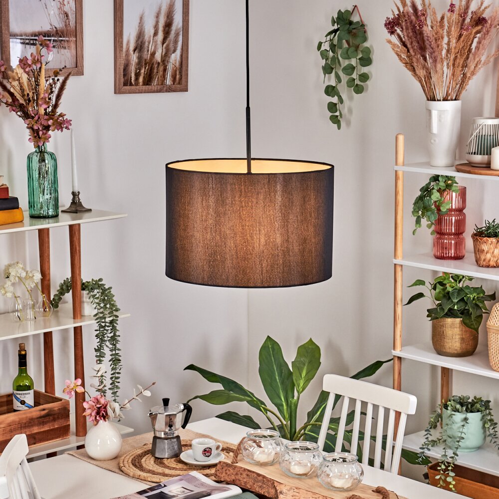 Soungou Hängeleuchte 38 cm Schwarz, Weiß, 1-flammig main product photo