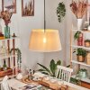 Bassagoda Hängeleuchte 45 cm beige, Weiß, 1-flammig