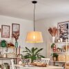 Bassagoda Hängeleuchte 45 cm beige, Weiß, 1-flammig