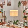 Bassagoda Hängeleuchte 35 cm beige, Weiß, 1-flammig