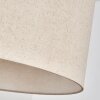Flemming Hängeleuchte 50 cm beige, Weiß, 1-flammig