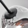 Ripoll Deckenleuchte Glas 15 cm Rauchfarben, 5-flammig