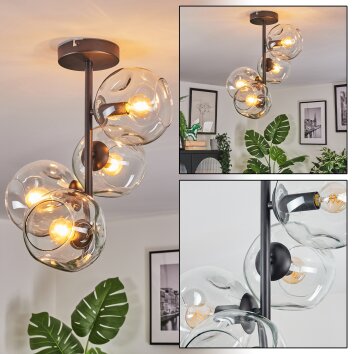 Ripoll Deckenleuchte Glas 15 cm Klar, 4-flammig