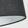 Bassagoda Bogenlampe 35 cm Chrom, Schwarz, 1-flammig, Stoff-Lampenschirm