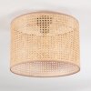 Barcos Deckenleuchte 40 cm Braun, Naturfarben, 1-flammig