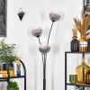 Koyoto Stehleuchte Glas 15 cm Klar, Rauchfarben, 3-flammig