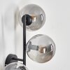 Gastor Wandleuchte Glas 15 cm Rauchfarben, 3-flammig
