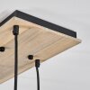 Ripoll Hängeleuchte Glas 25 cm Naturfarben, Schwarz, 8-flammig